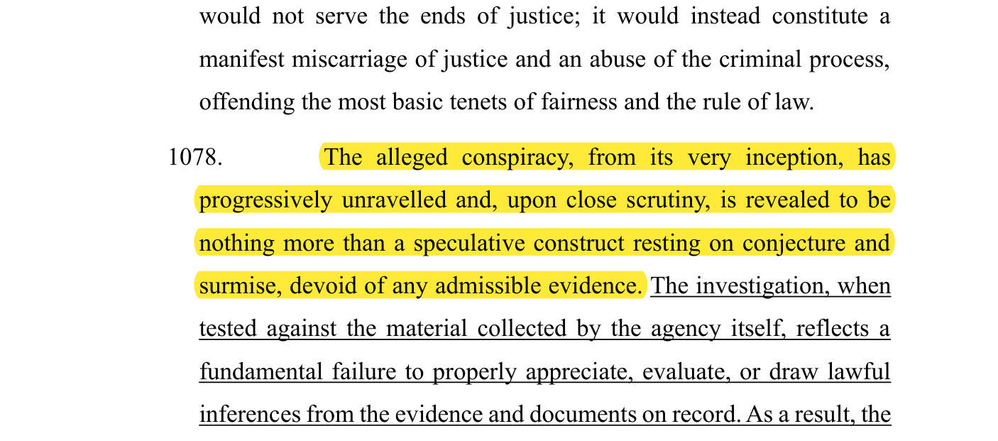 Highlighted excerpt from judgment - Paragraph 1078