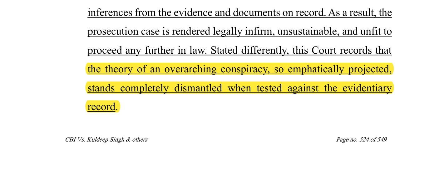 Highlighted excerpt from judgment - Paragraph 1078